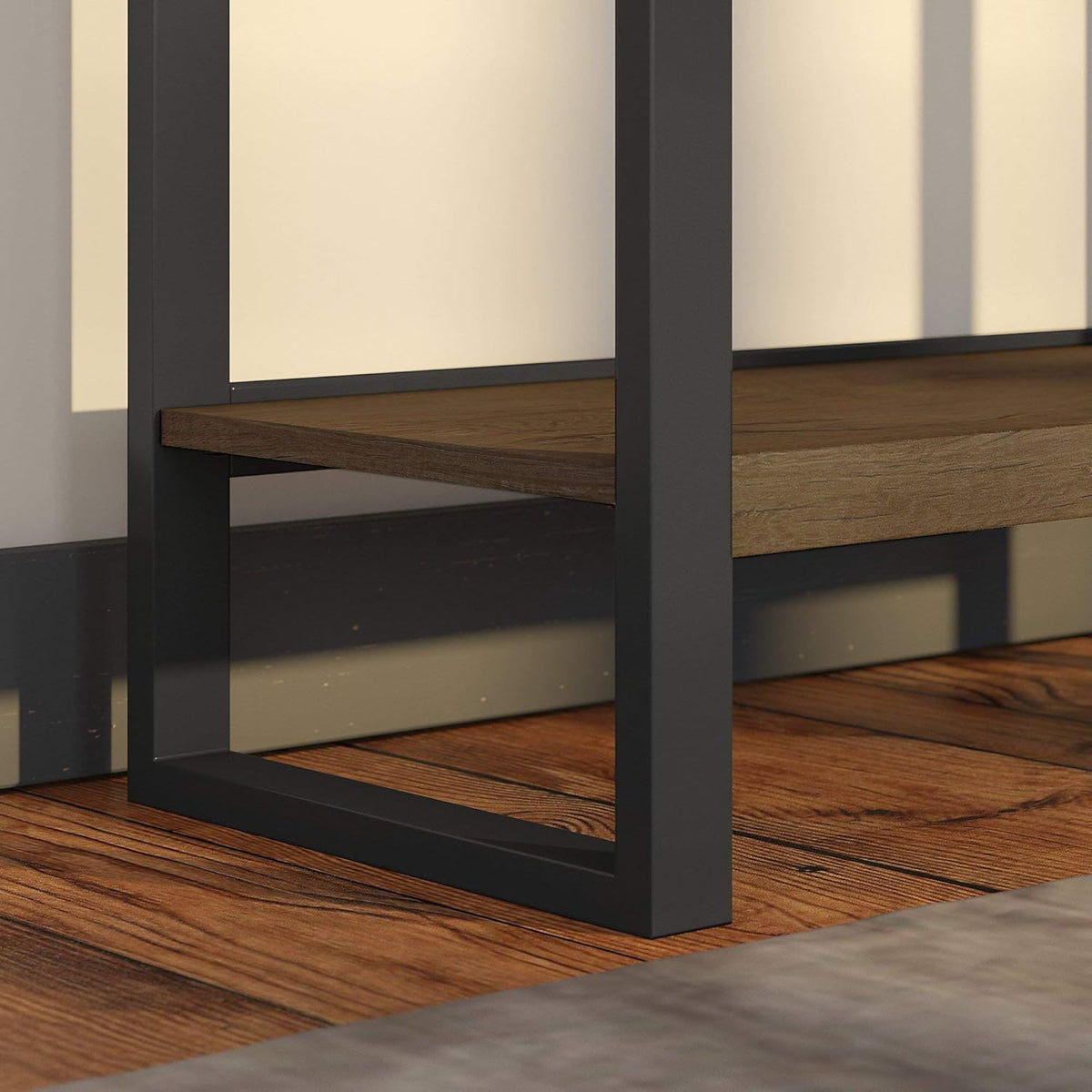 Rustic Brown 4 Shelf Etagere Bookcase Z102030