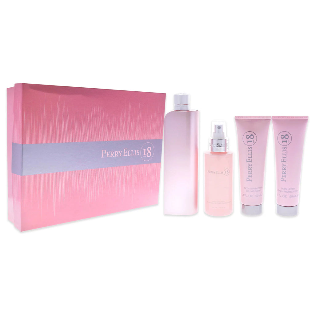4 Pc Gift Set 3.4oz EDP Spray, 3oz Body Lotion, 4oz Body Mist, 3oz Bath and Shower Gel Y23828