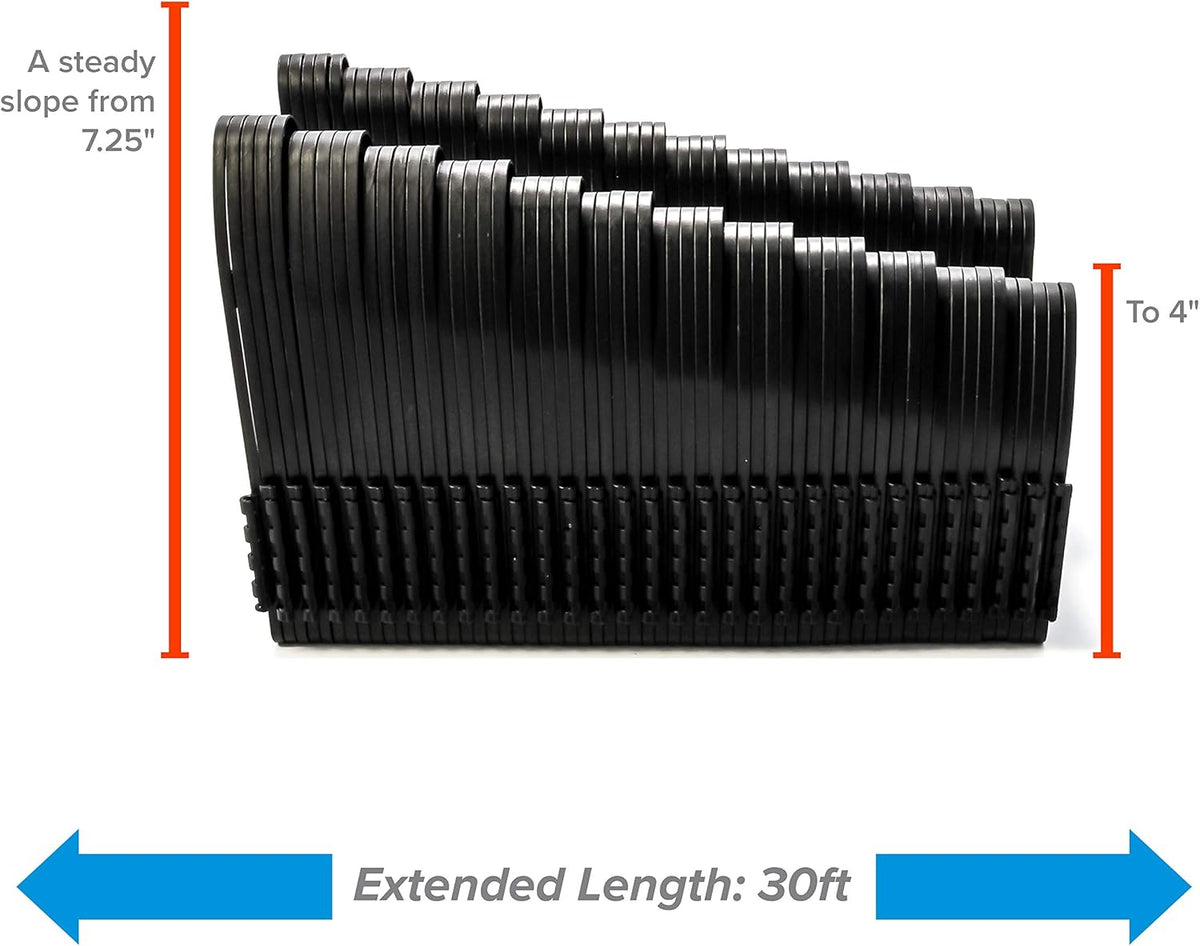 Black 30 ft Plastic Sewer Hose Support U25904