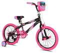 18 inch Black and Pink Bicycle R7873