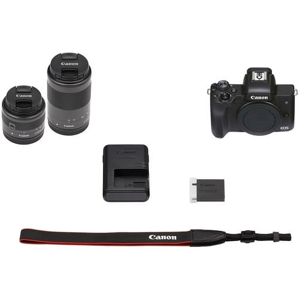 Mirrorless Camera with 15-45mm and 55-200mm Lenses (Black) P439250