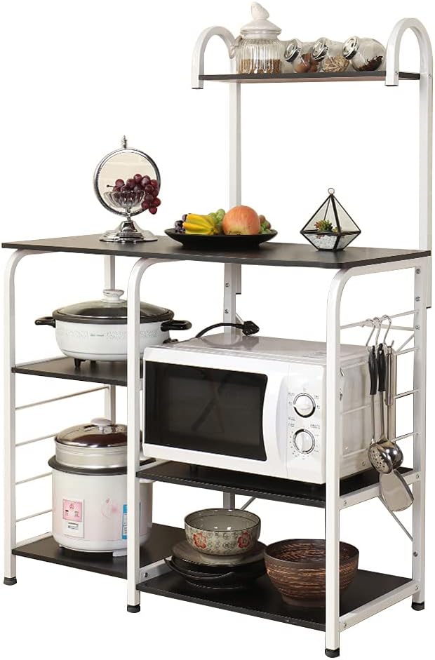 White Oak Kitchen Baker's Rack Microwave Stand Z489