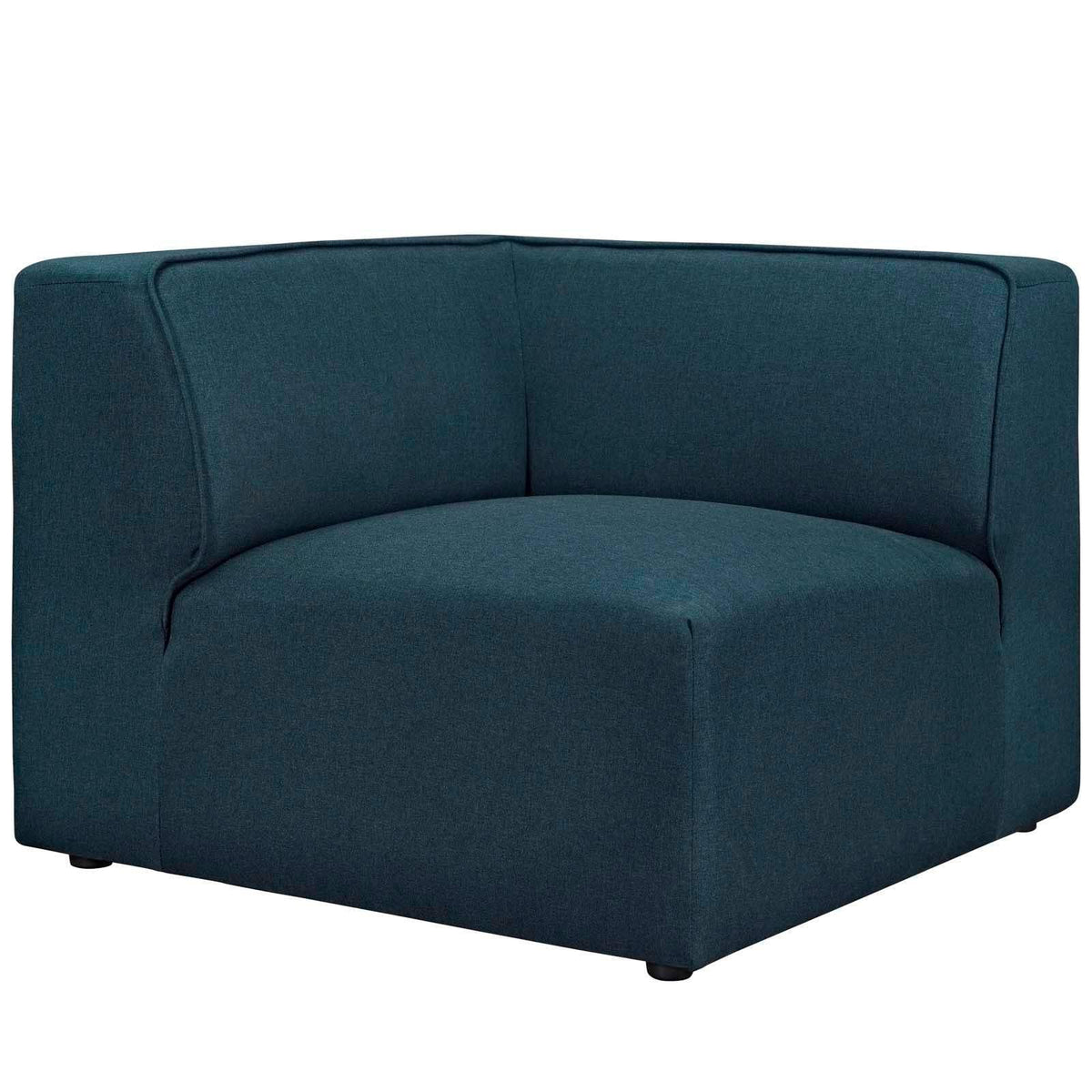 Blue 5 Piece Upholstered Fabric Sectional Sofa Set N4398