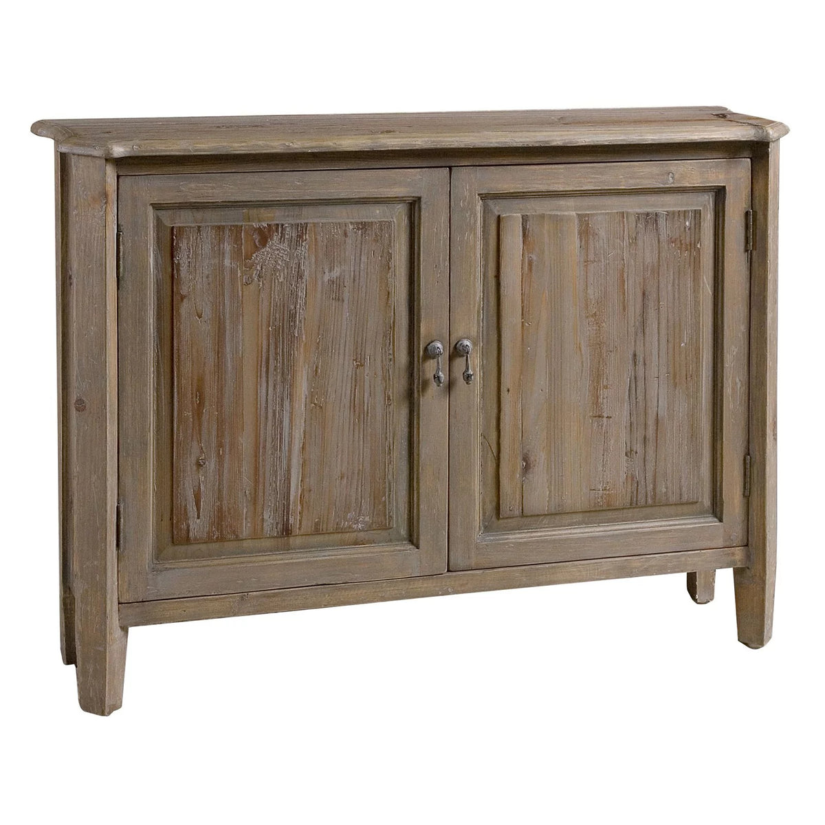 42"W Rustic Solid Wood Slim Console Accent Cabinet S6940