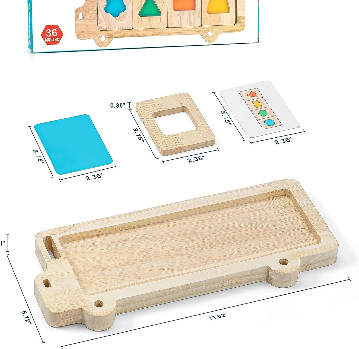 Montessori Color Shape Sorting Educational Toy for Toddlers G2601