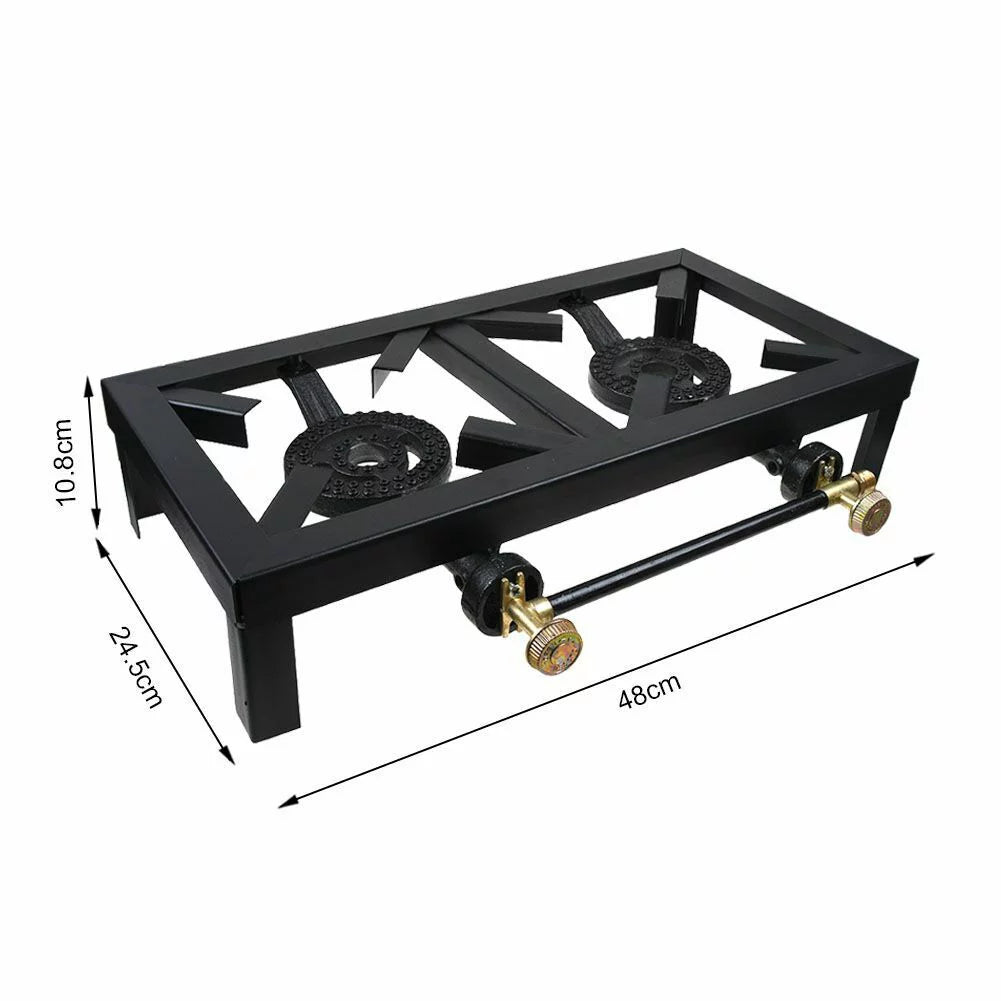 Portable Single/Double Burner Propane Gas Camp Stove A5789