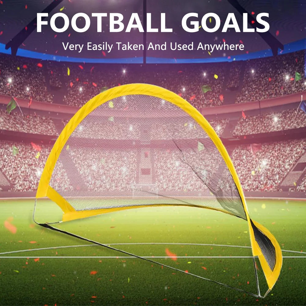 2Pcs Portable Foldable Dome Shaped Football Goals with Inflatable Ball and Air Pump G294