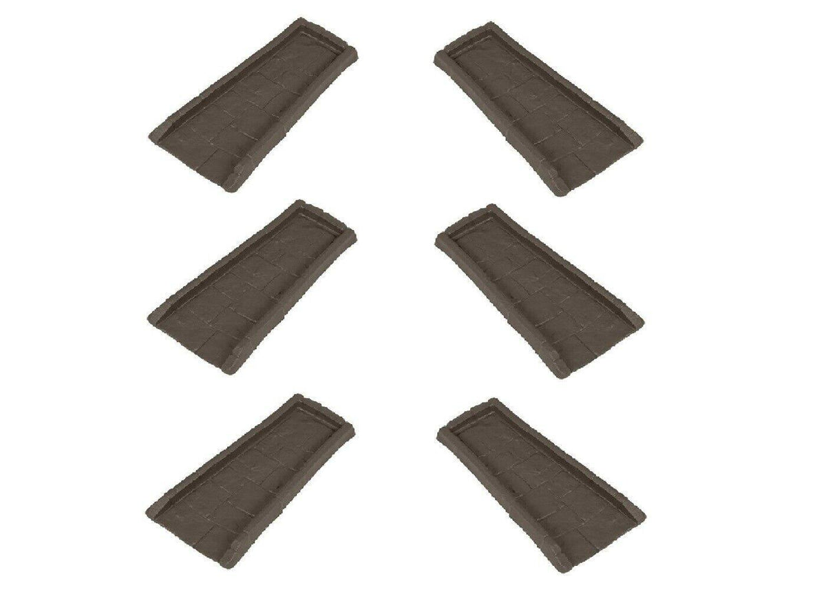 6 Pack Rain Gutter Downspout Splash BLOCK F7606