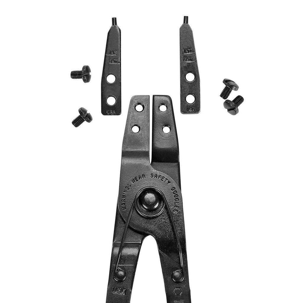 Ratcheting Retaining Ring Pliers Set with Replaceable Tips B648179