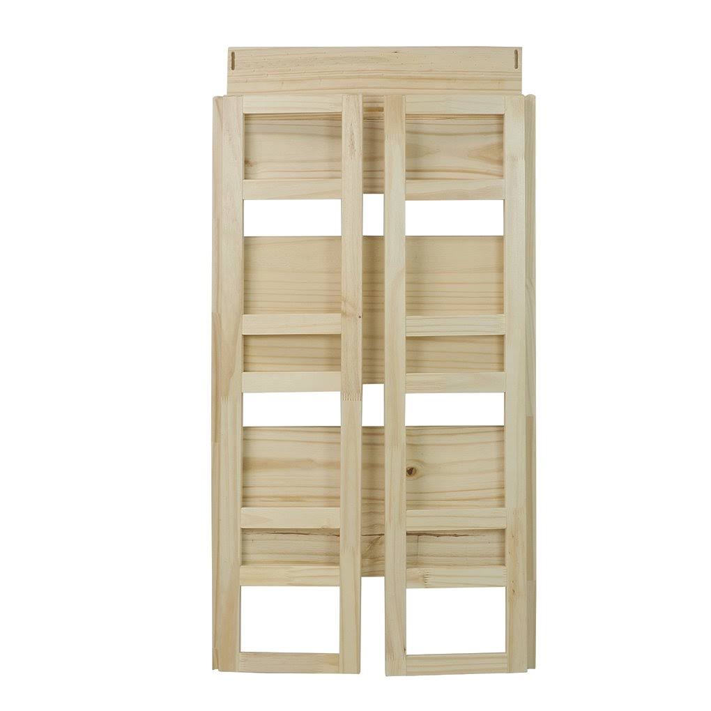 3-Shelf Folding Bookcase, Natural U133965