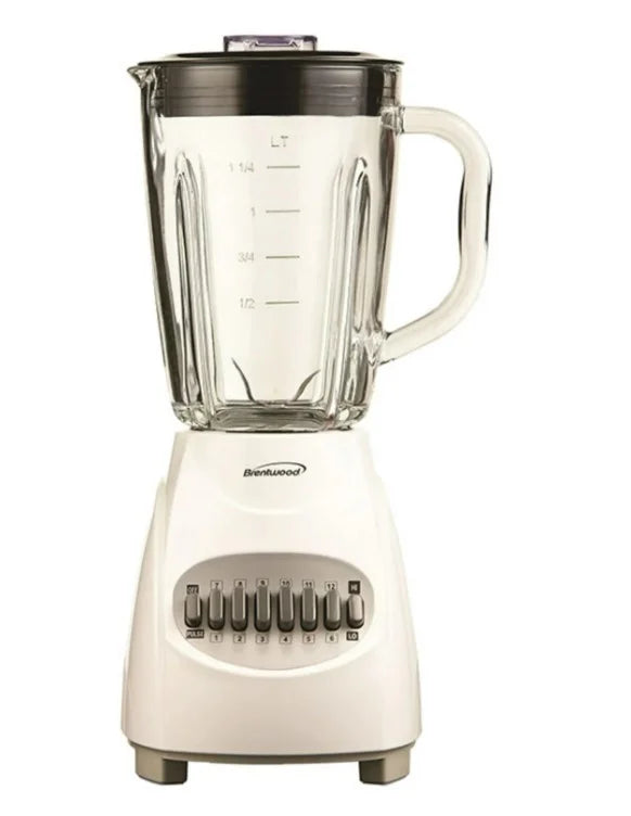 12-Speed Blender with Glass Jar, White F255542