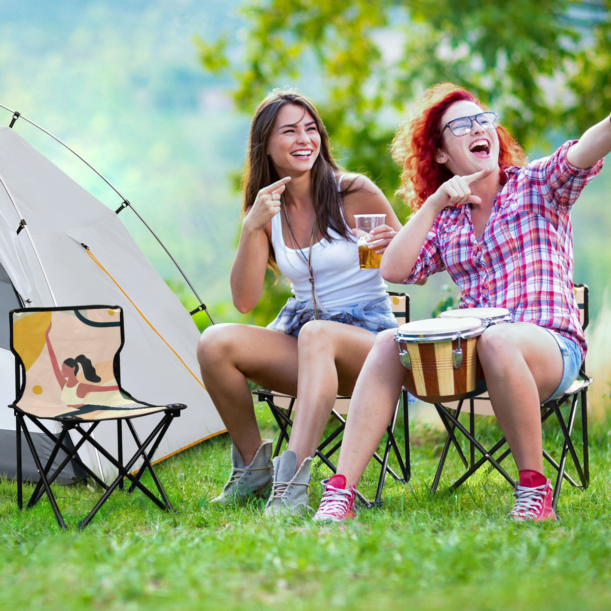 Portable Folding Camping Chair with Carry Bag R216