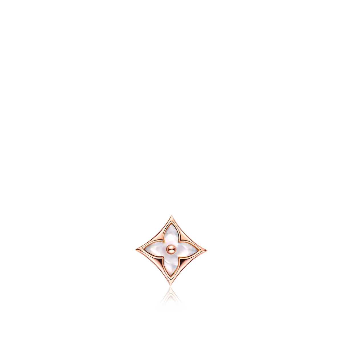 Rose Gold and White Mother-of-Pearl Earring S4150