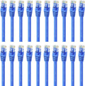 Cat 6 Ethernet Cable 3 ft (20-Pack) Blue A624468