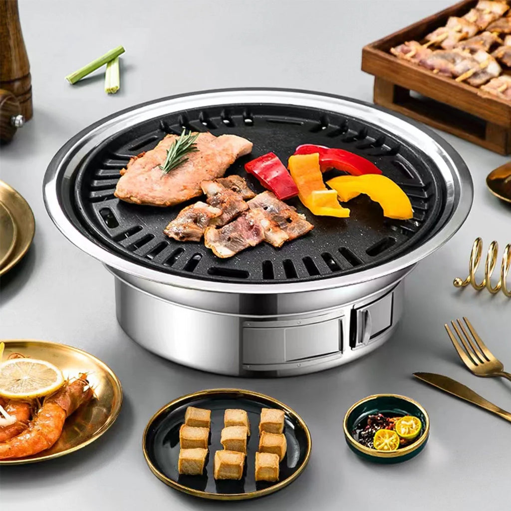 Charcoal Barbecue Grill Non-Stick Portable Stainless Steel Z92162