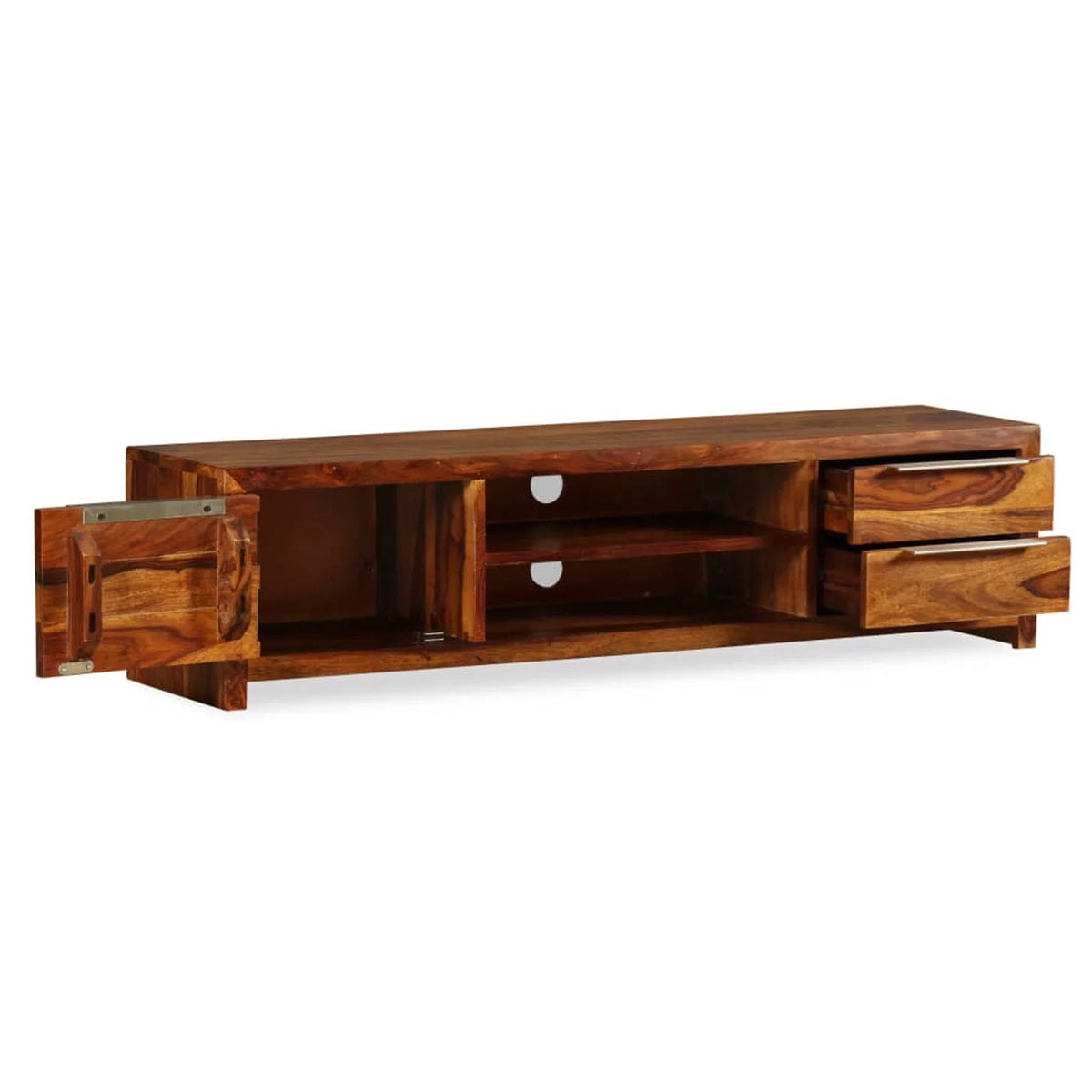Sheesham Wood TV Stand with 2 Storage Drawers V54740