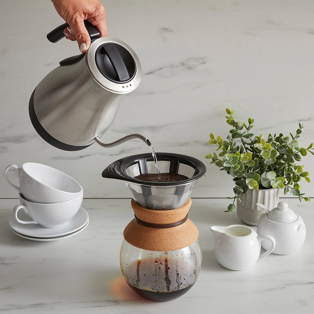 Digital Electric Gooseneck Kettle Brushed Stainless Steel O5716