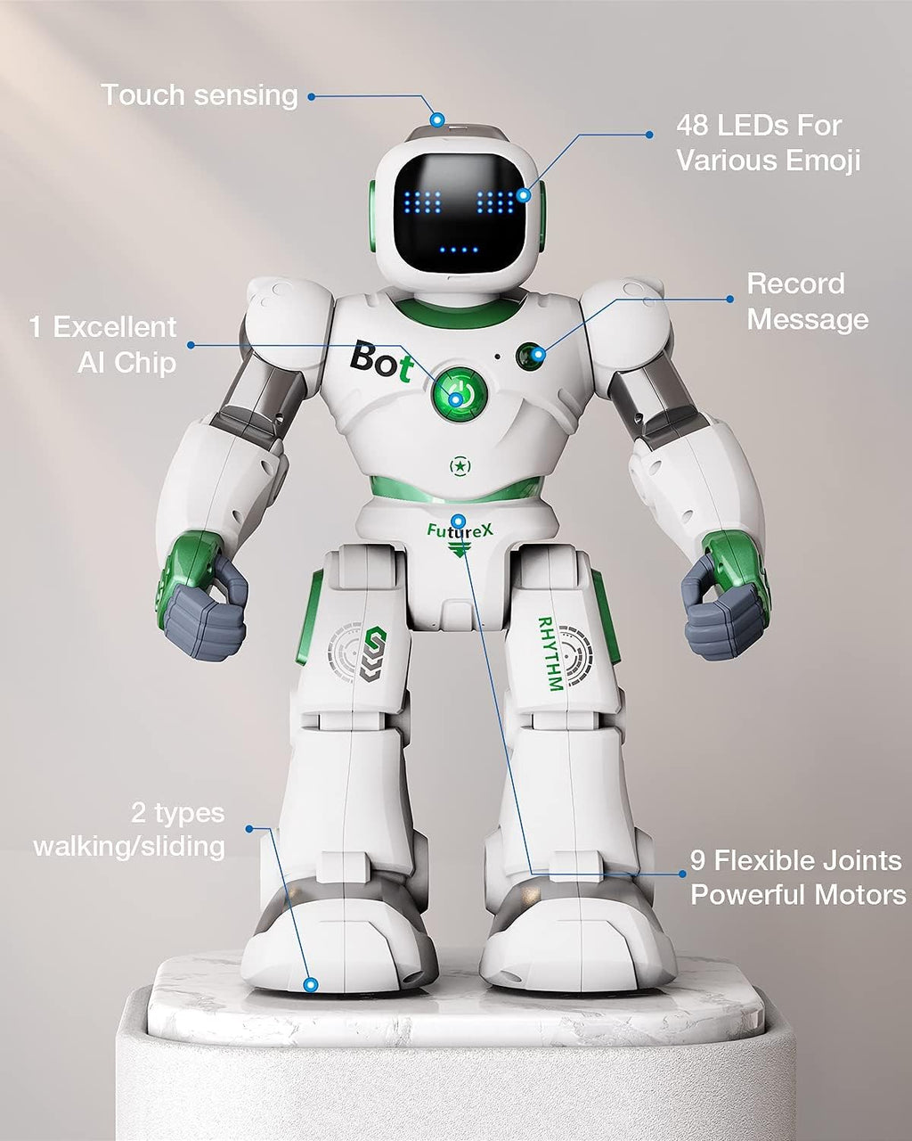 Large Smart RC Robot with Voice and App Control W840364
