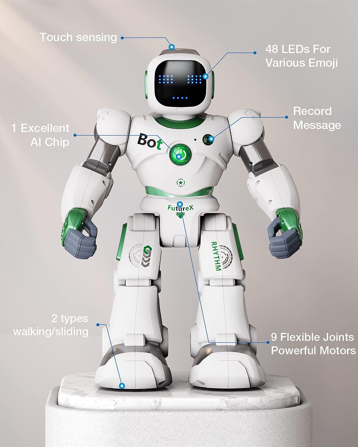 Large Smart RC Robot with Voice and App Control W840364