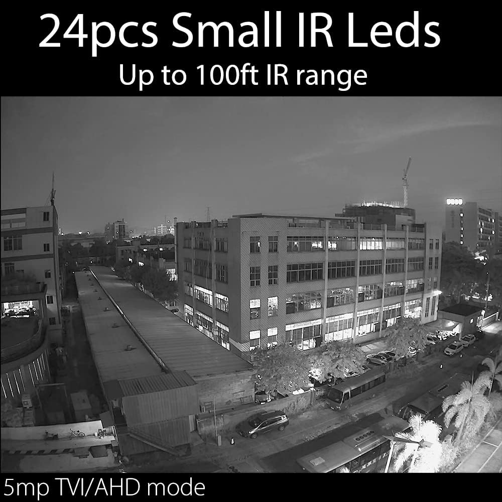 Clear Night Vision 5MP Manual Zoom Dome CCTV Security Camera S350294