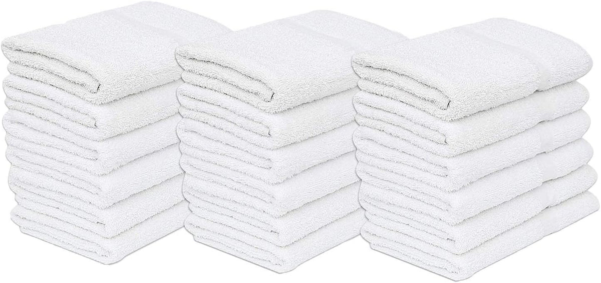 White Cotton Blend Bath Towels (24x 48 Inch) (60) C132590