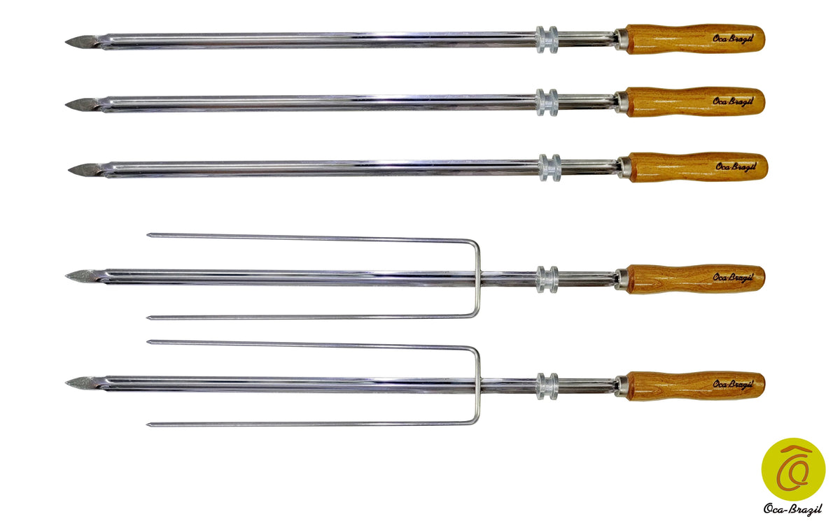 Set of 5 Brazilian Skewers for BBQ 28" T9026