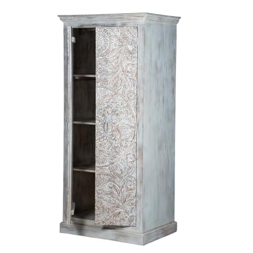 White Solid Wood Wardrobe B839240