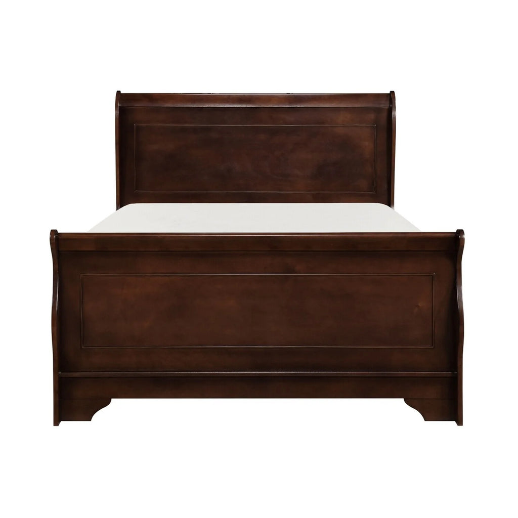 Cherry Brown Sleigh Bed G2025