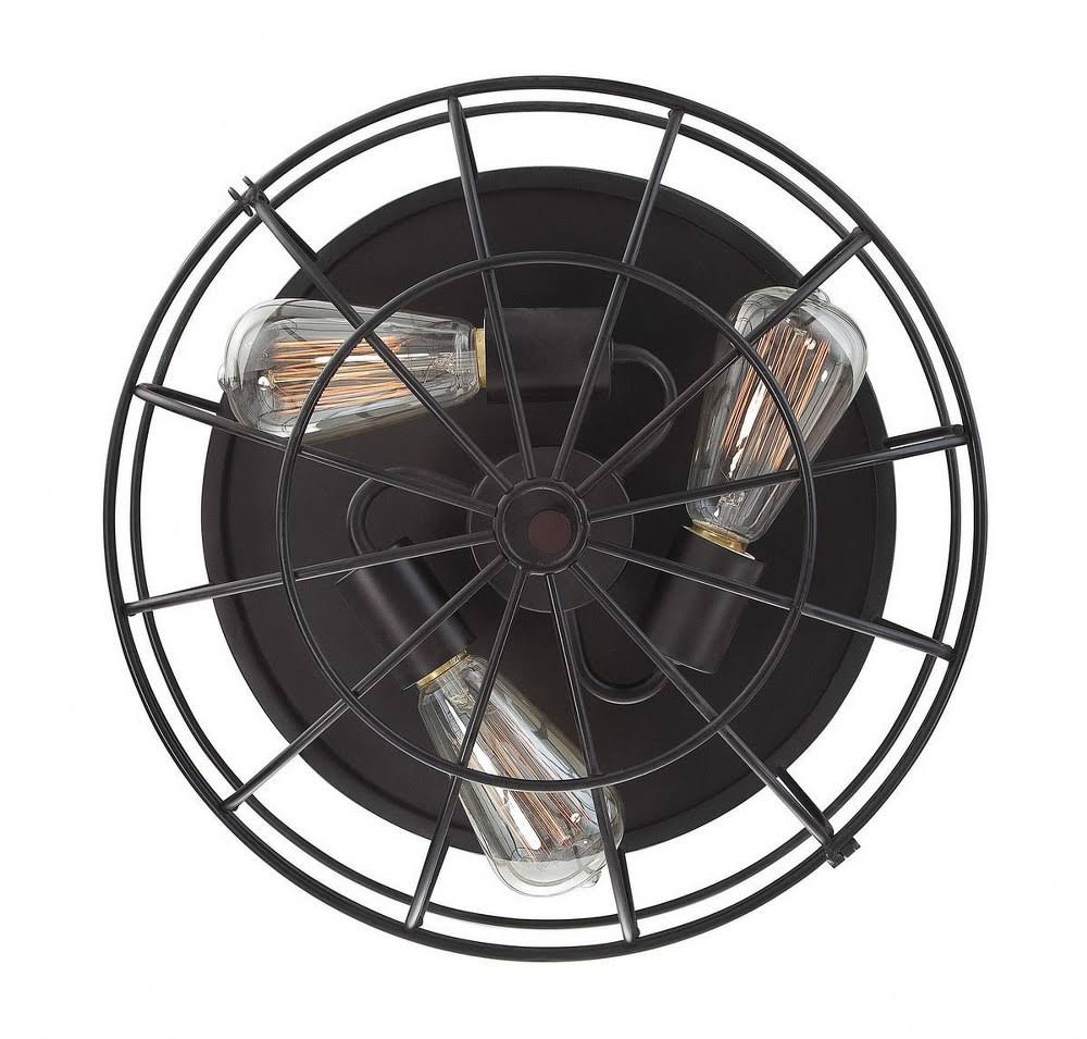 15 inch Industrial Flush Mount Light with Cage Shade I460370