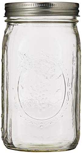 Clear Quart (32oz) Wide Mouth Mason Jar 12-pack K605