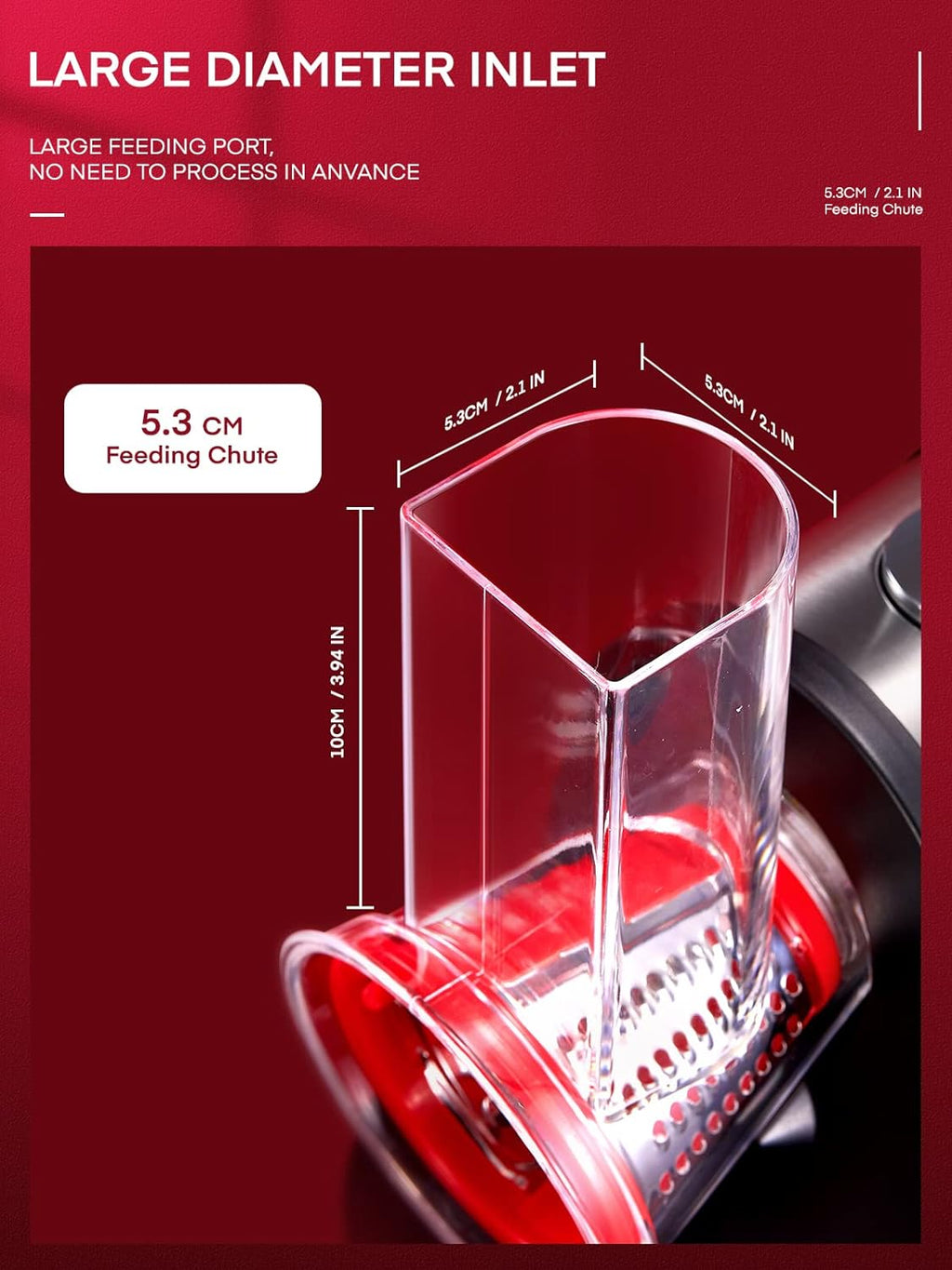 Electric Cheese Grater Salad Maker, Red M23619