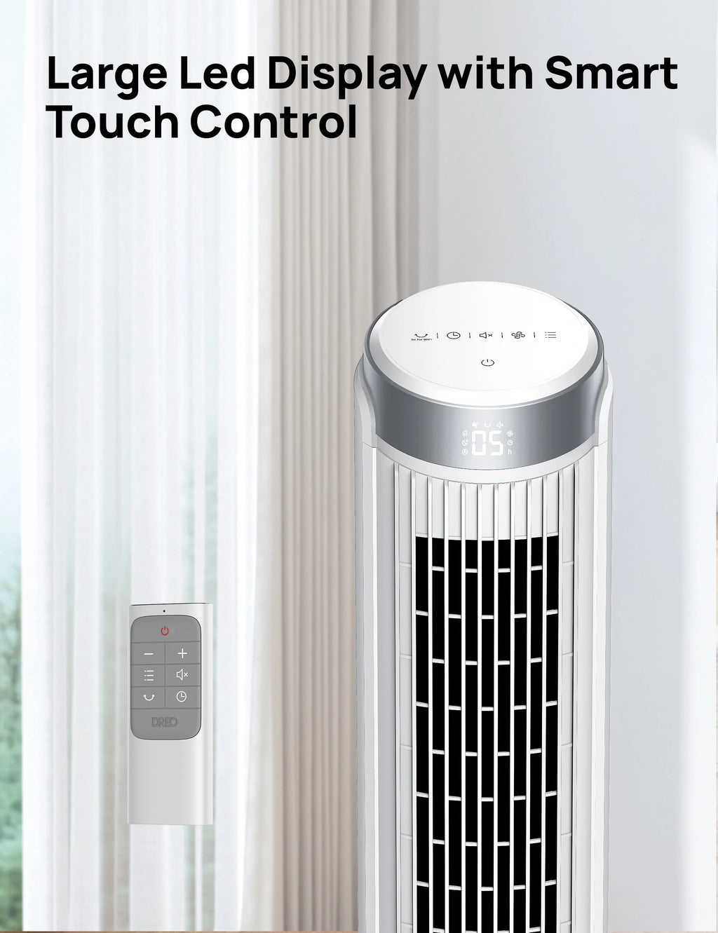 40 Inch Oscillating Tower Fan with Remote N68393