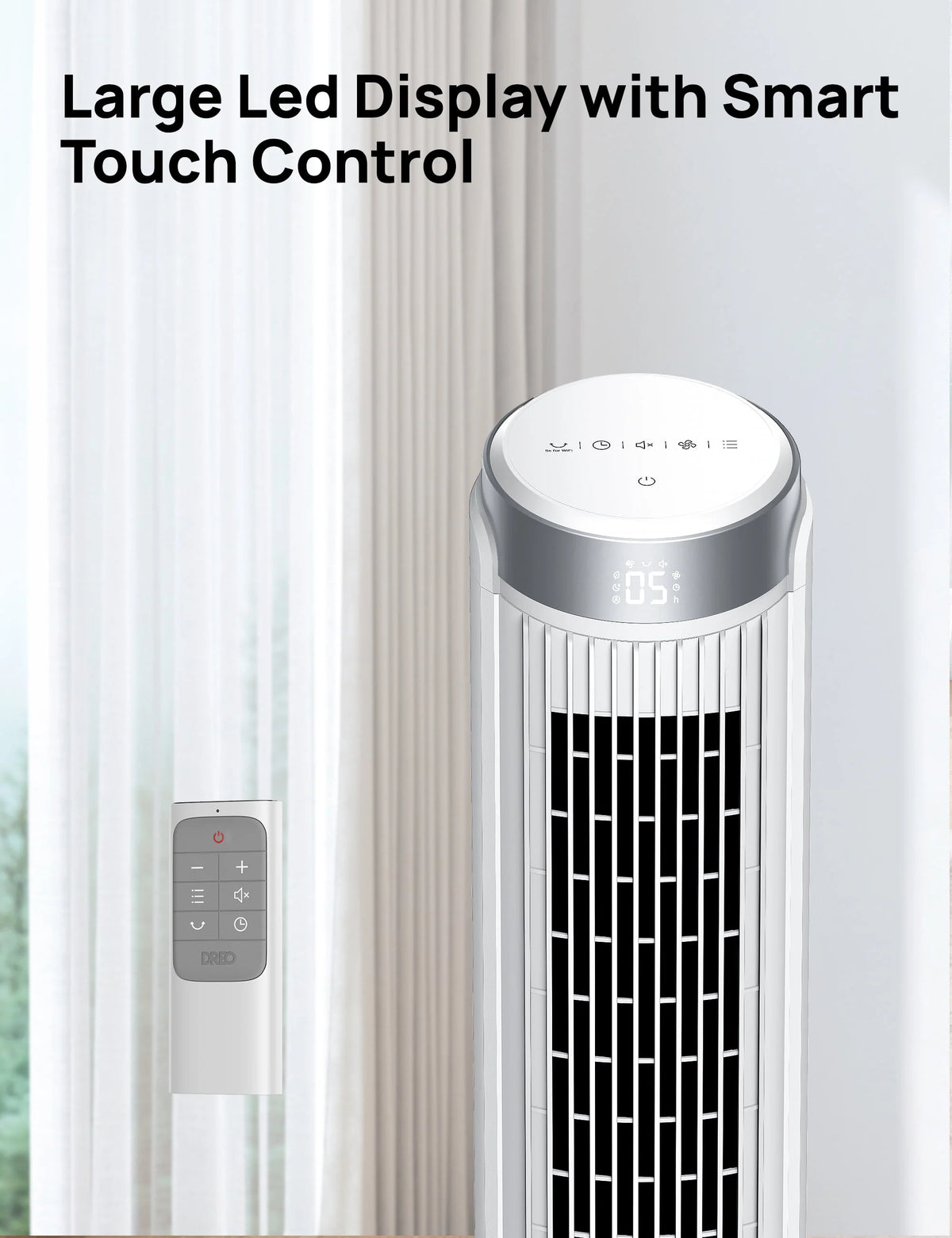 40 Inch Oscillating Tower Fan with Remote N68393