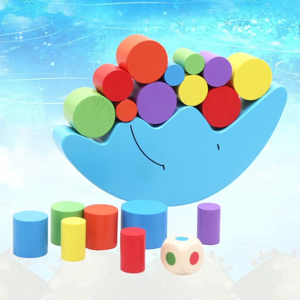 Wooden Stackable Building Blocks Set Educational Toys Y7626
