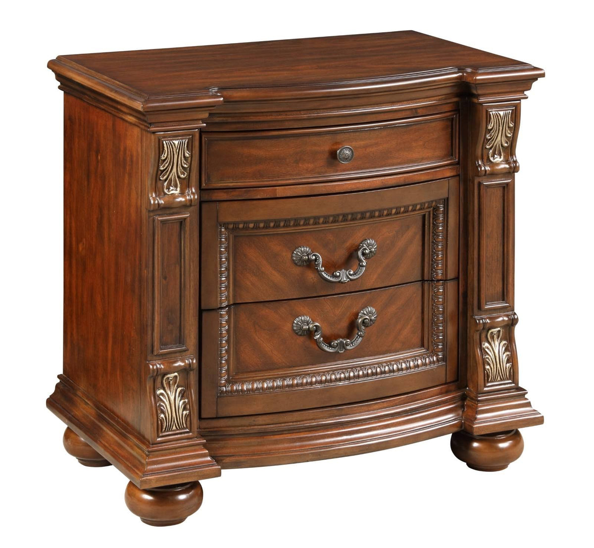 Caramel 2-Drawer Nightstand D45136