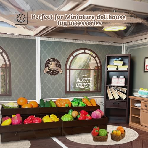 Mini Shopping Cart Playset with Cash Register and Play Food U6161
