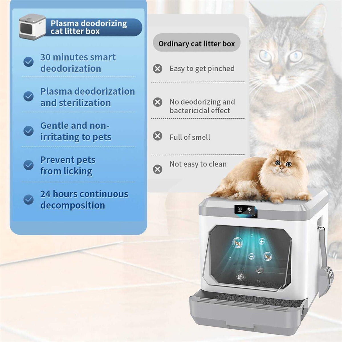 Large Cat Litter Box Enclosure N10233