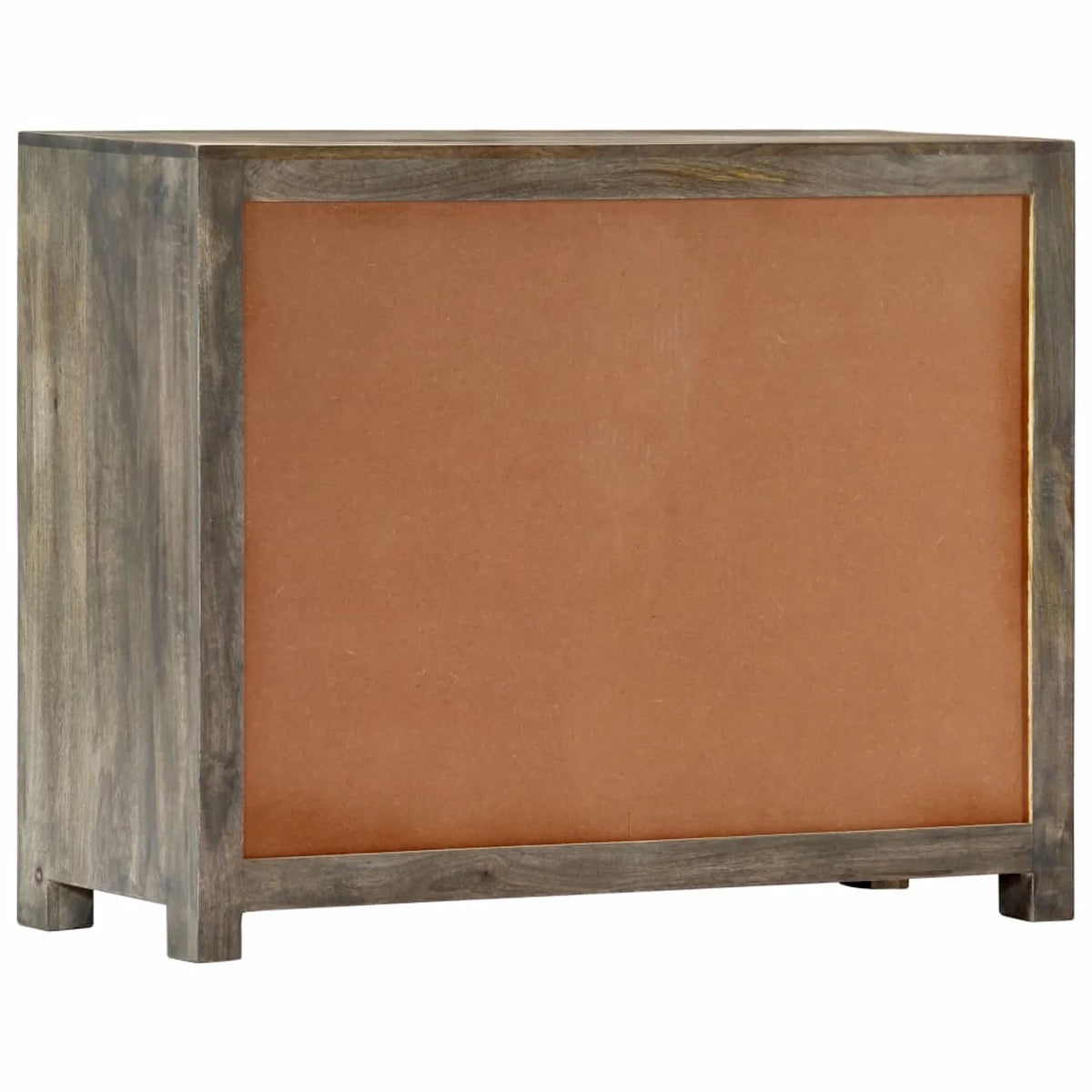 Gray Solid Mango Wood Side Cabinet N301