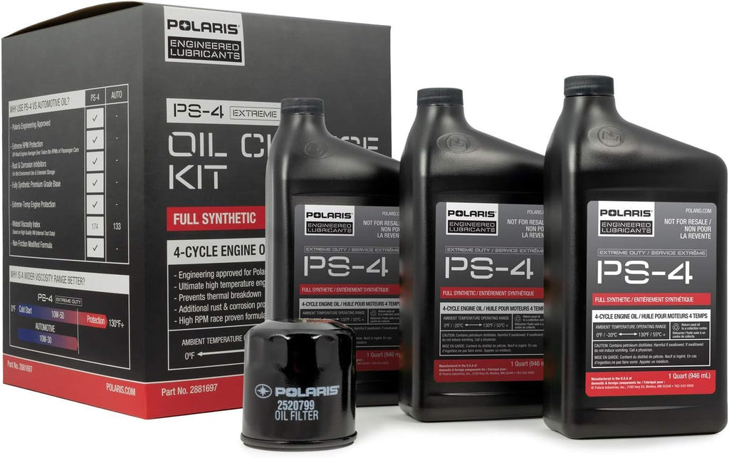 3 Quarts PS-4 Extreme Duty Engine Oil and 1 Oil Filter Pack of 2 K455963
