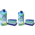 Pure Organic Coconut Water (Pack of 12, 11.1 Oz and 16.9 Oz) A48633