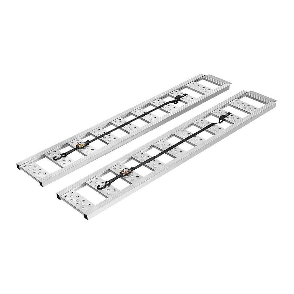 1250 lb. Capacity 13 in. x 77 in. Straight Aluminum Loading Ramps, Set of 2 I6130