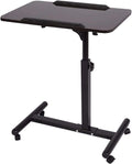 Mobile Laptop Desk Adjustable Height Rolling Cart A118