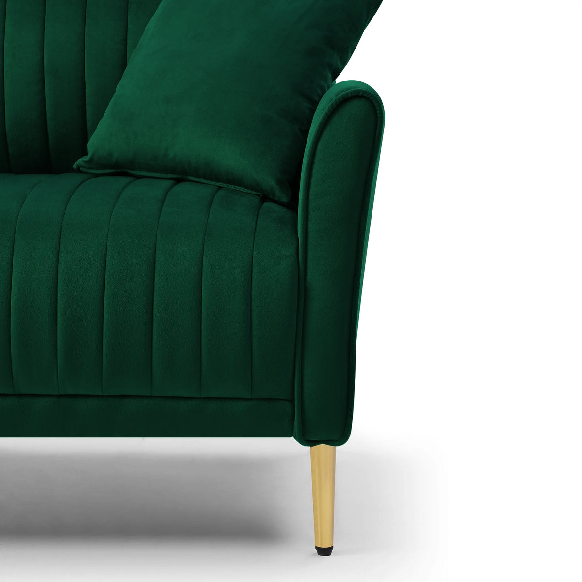 Green Velvet Accent Chair Q681298