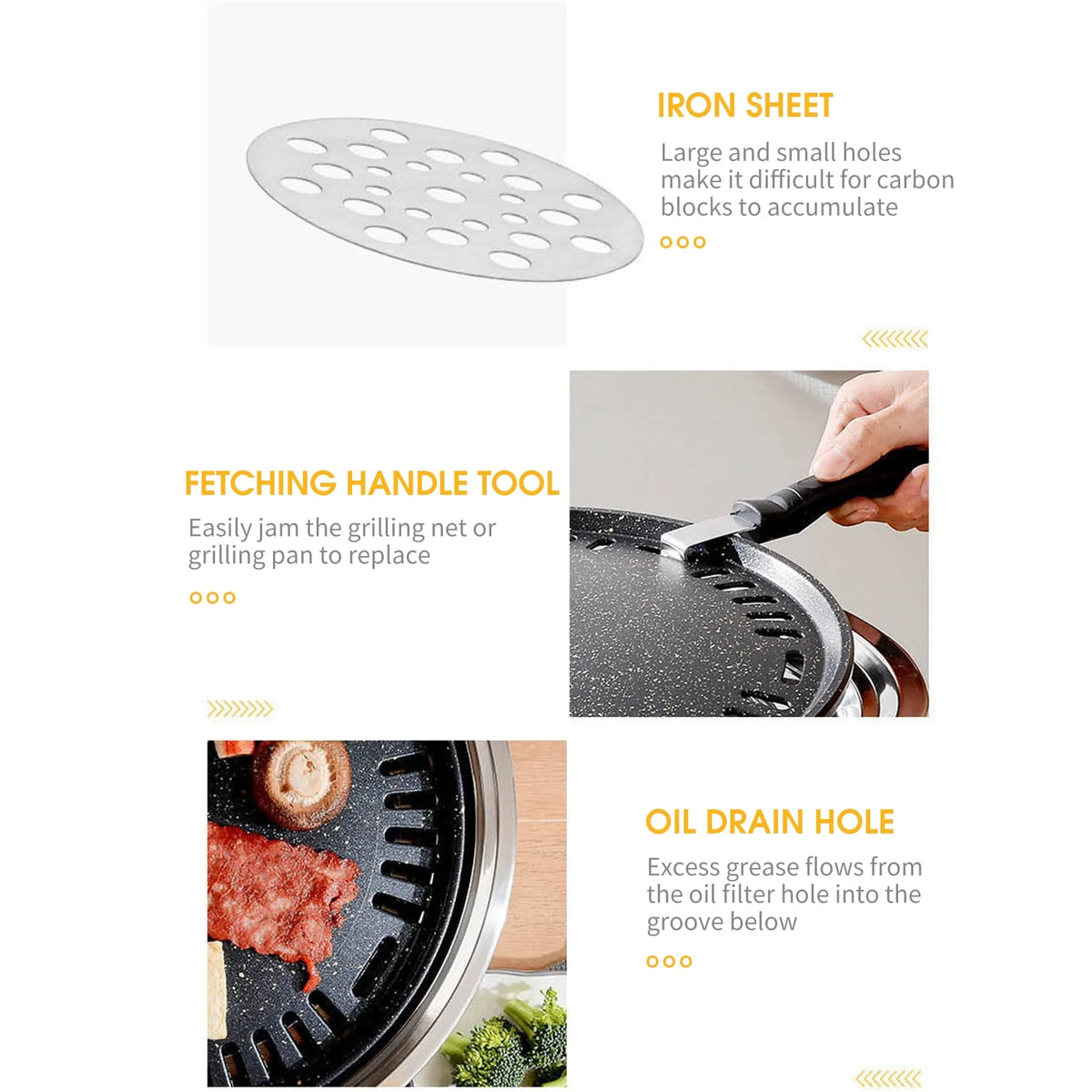 Korean BBQ Tabletop Charcoal Grill 13 Inch E136497