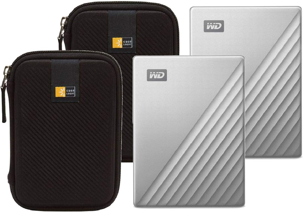 2 TB Portable External Hard Drive with 2 Hard Drive Cases T52708
