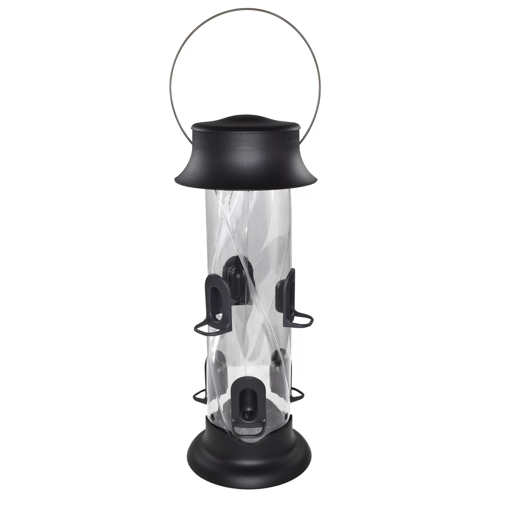 Black Recycled Resin Wild Bird Tube Feeder, 5 lb. Capacity D656883