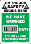 Electronic Safety Scoreboard, 14"x10" P17113