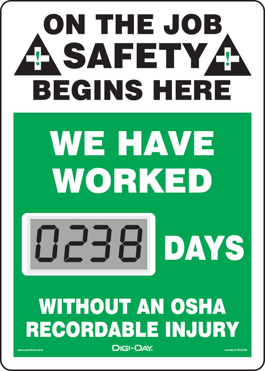 Electronic Safety Scoreboard, 14"x10" P17113