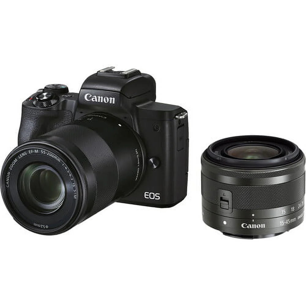 Mirrorless Camera with 15-45mm and 55-200mm Lenses (Black) P439250