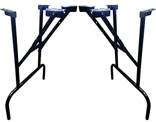 27 In Steel Powder Coated Gloss Black Folding Table Legs (4) Y949440